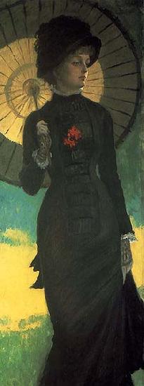 James Tissot Mrs.Newton with a Parasol, oil painting image